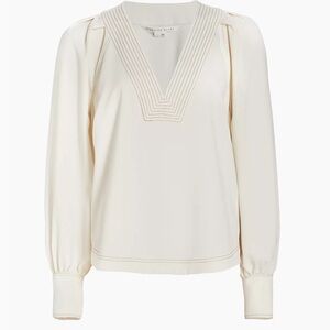 Veronica Beard Osler Top in Off-White NWOT